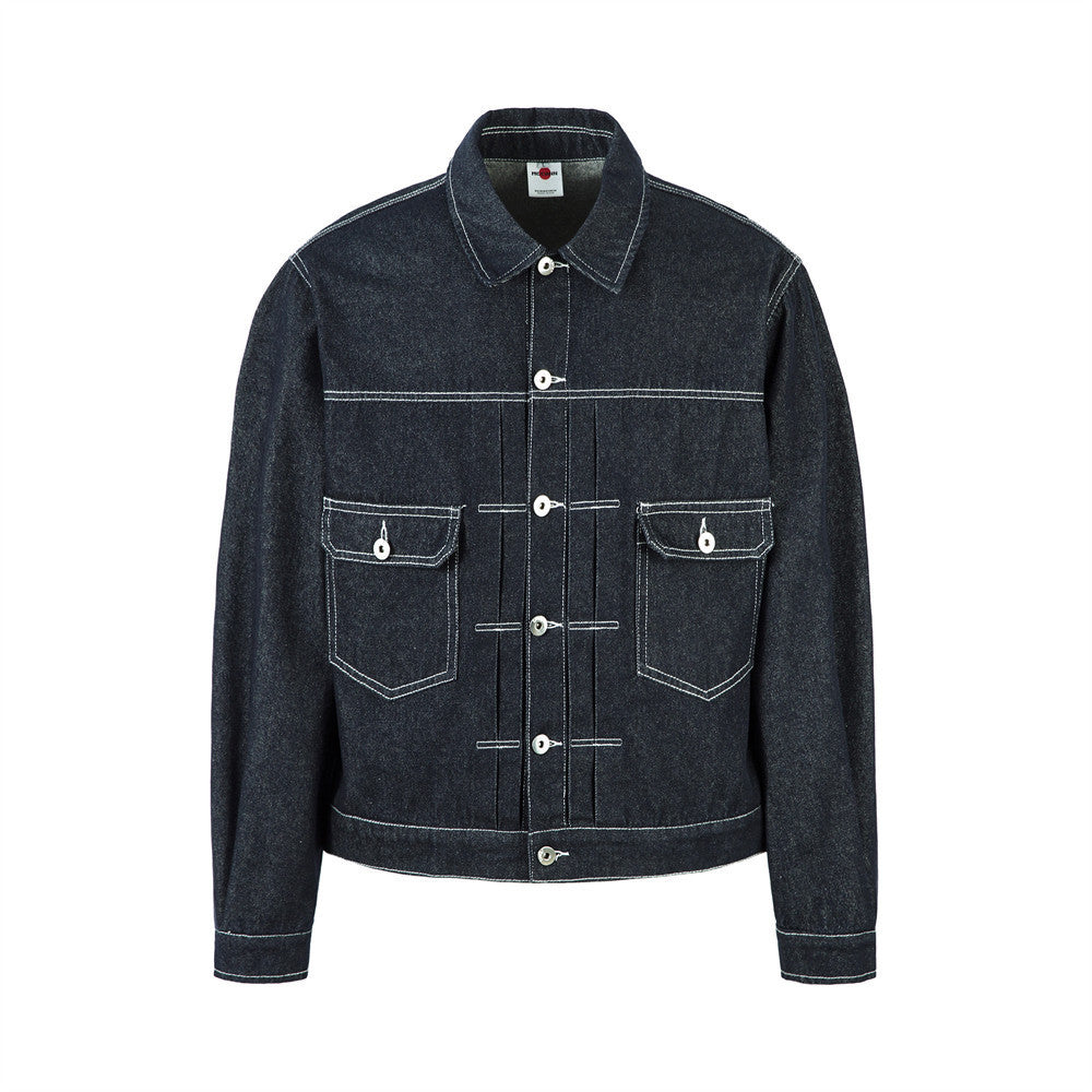 Men's Loose Short Denim Coat