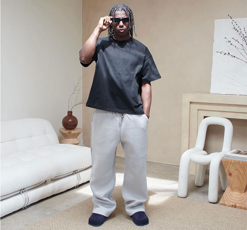 Casual Simple Couple Fashion Hoodie Loose Sweater Sweatpants