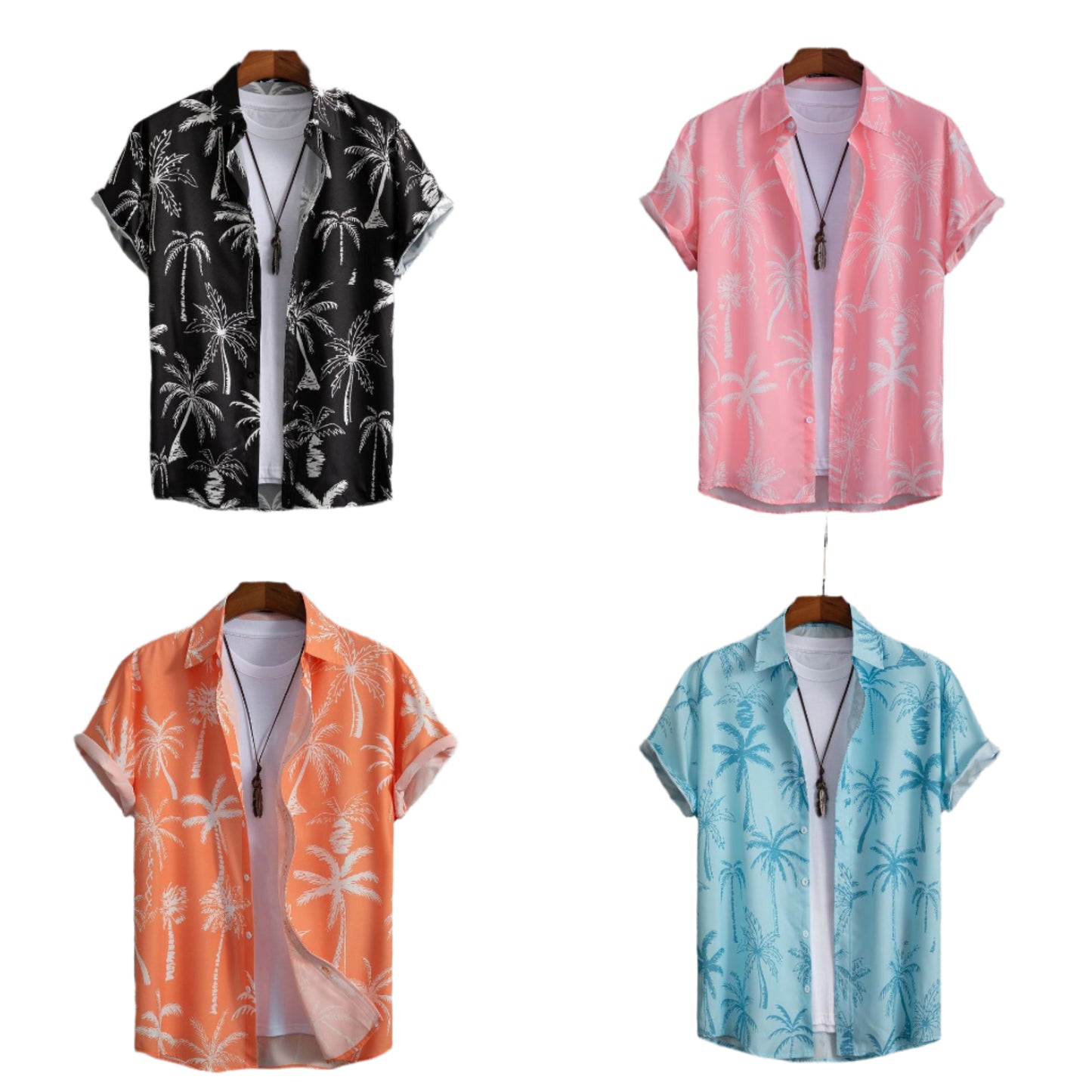 Hong Kong Style Street Digital Printing Men's Shirt