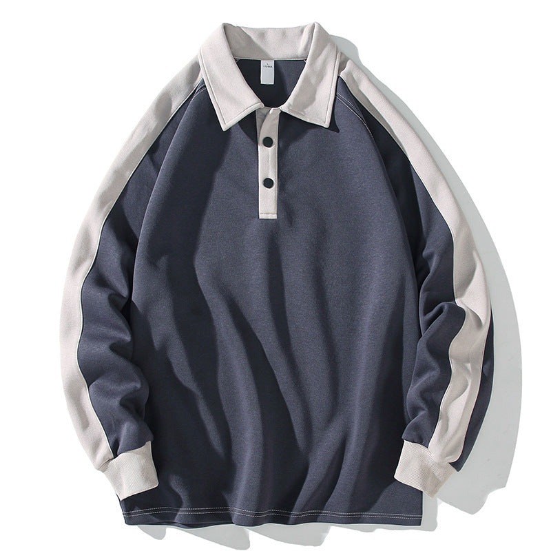Polo Casual Collar Youth Fashion Couple Sweater