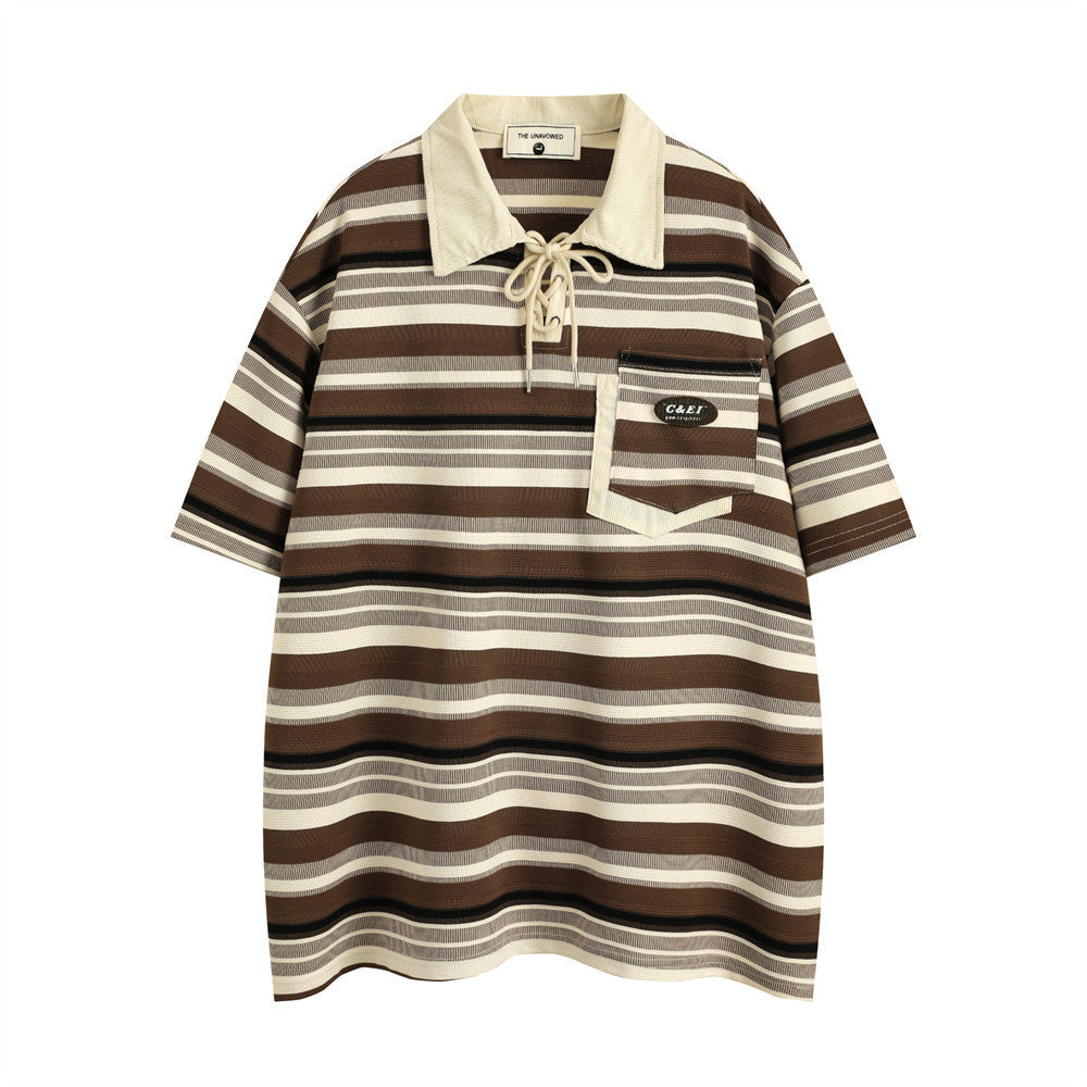 Short-sleeved Polo Shirt For Men