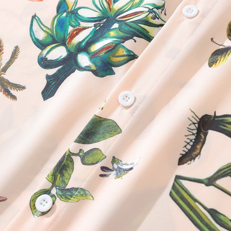 Long-sleeved Floral Shirt