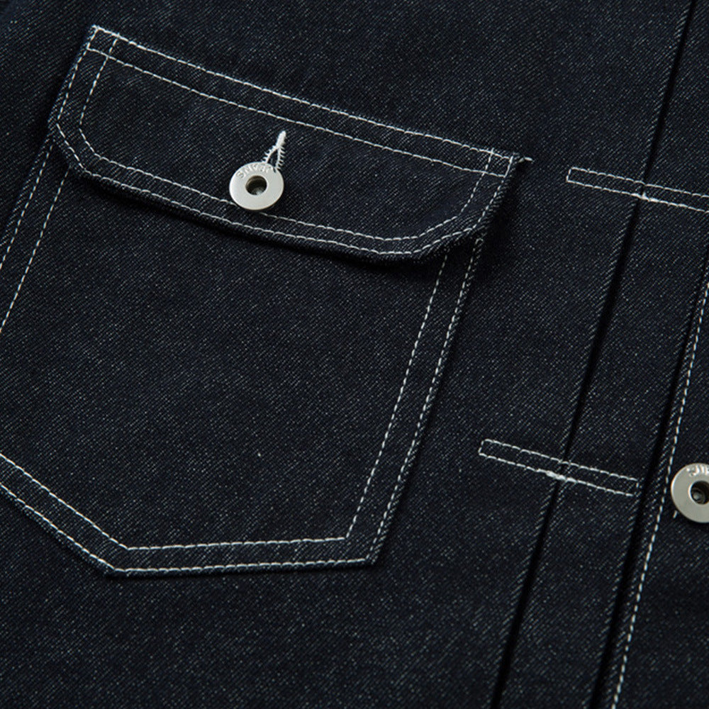 Men's Loose Short Denim Coat