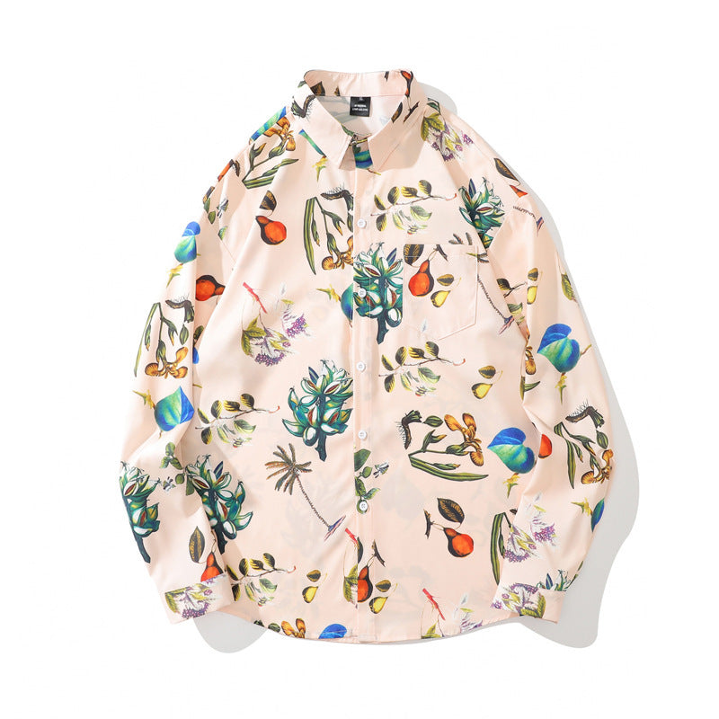 Long-sleeved Floral Shirt