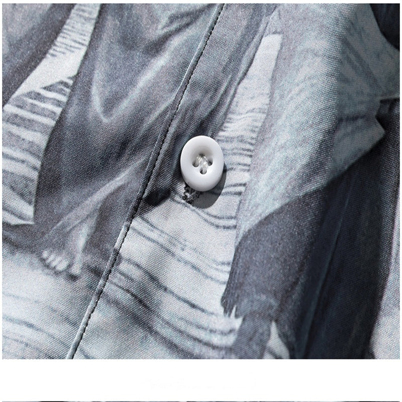 European And American Place Flower Style Shirt