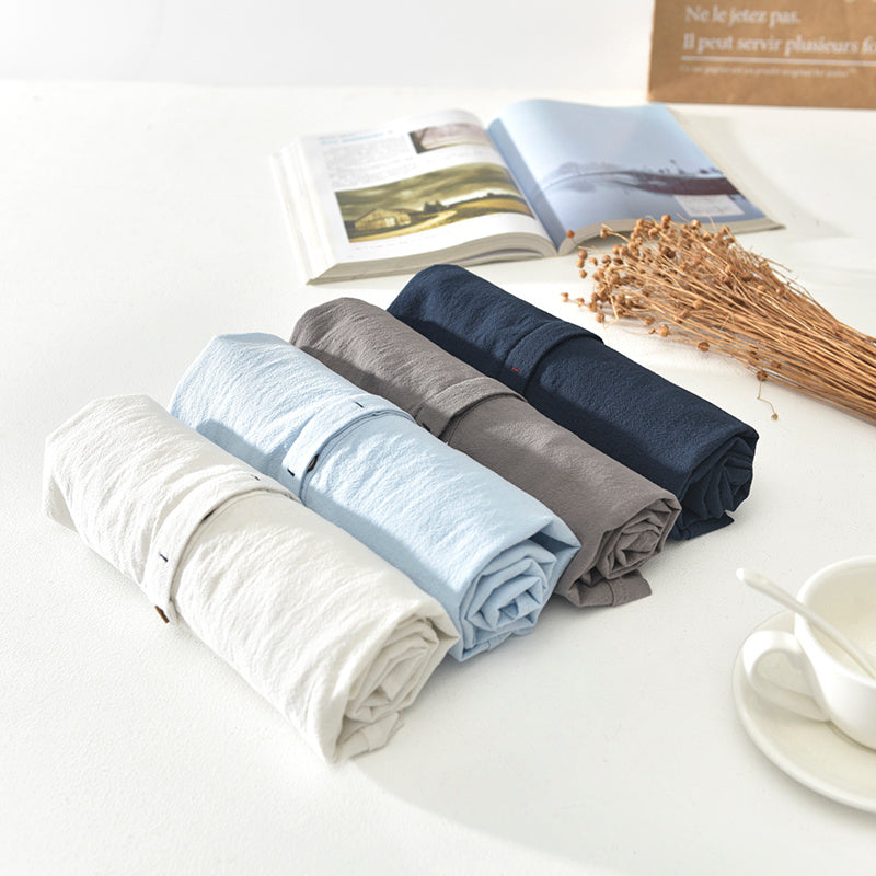 Men's Stand Collar Japanese  Short Sleeve T-shirt