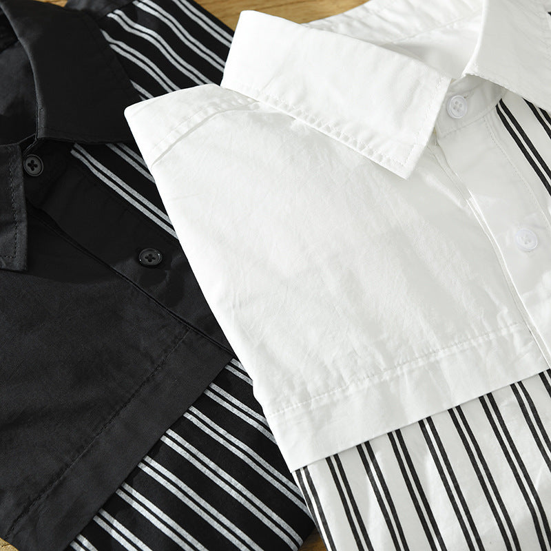 Cotton Long-sleeved Shirt Loose Japanese Style