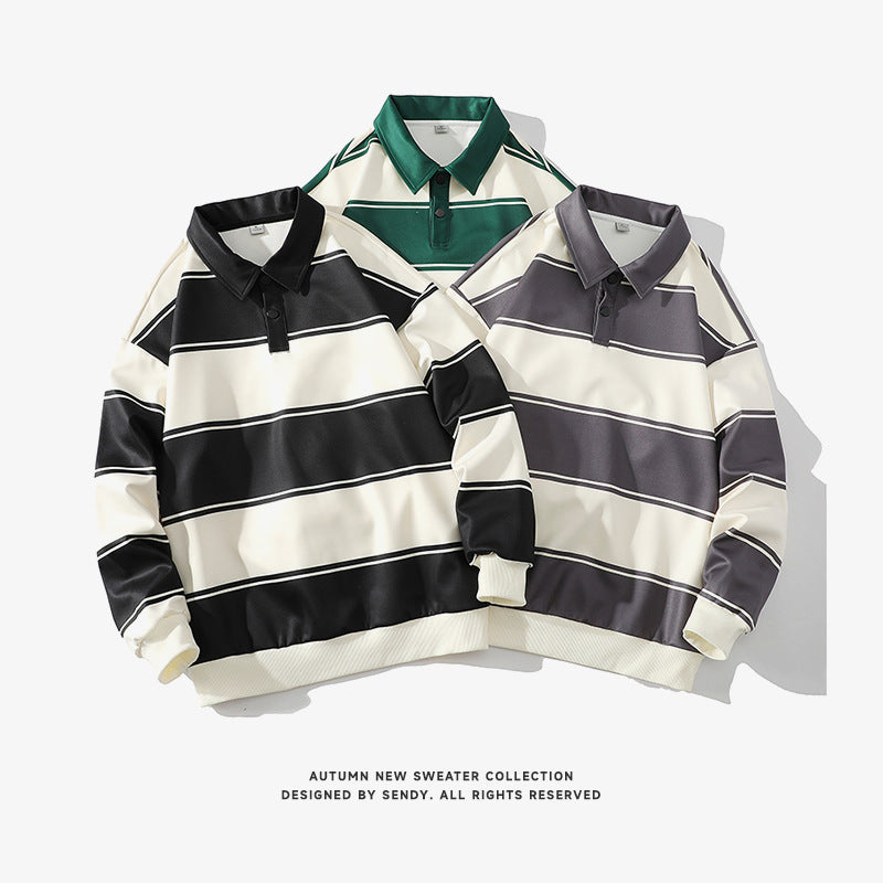 Men's  Casual Striped Sweater