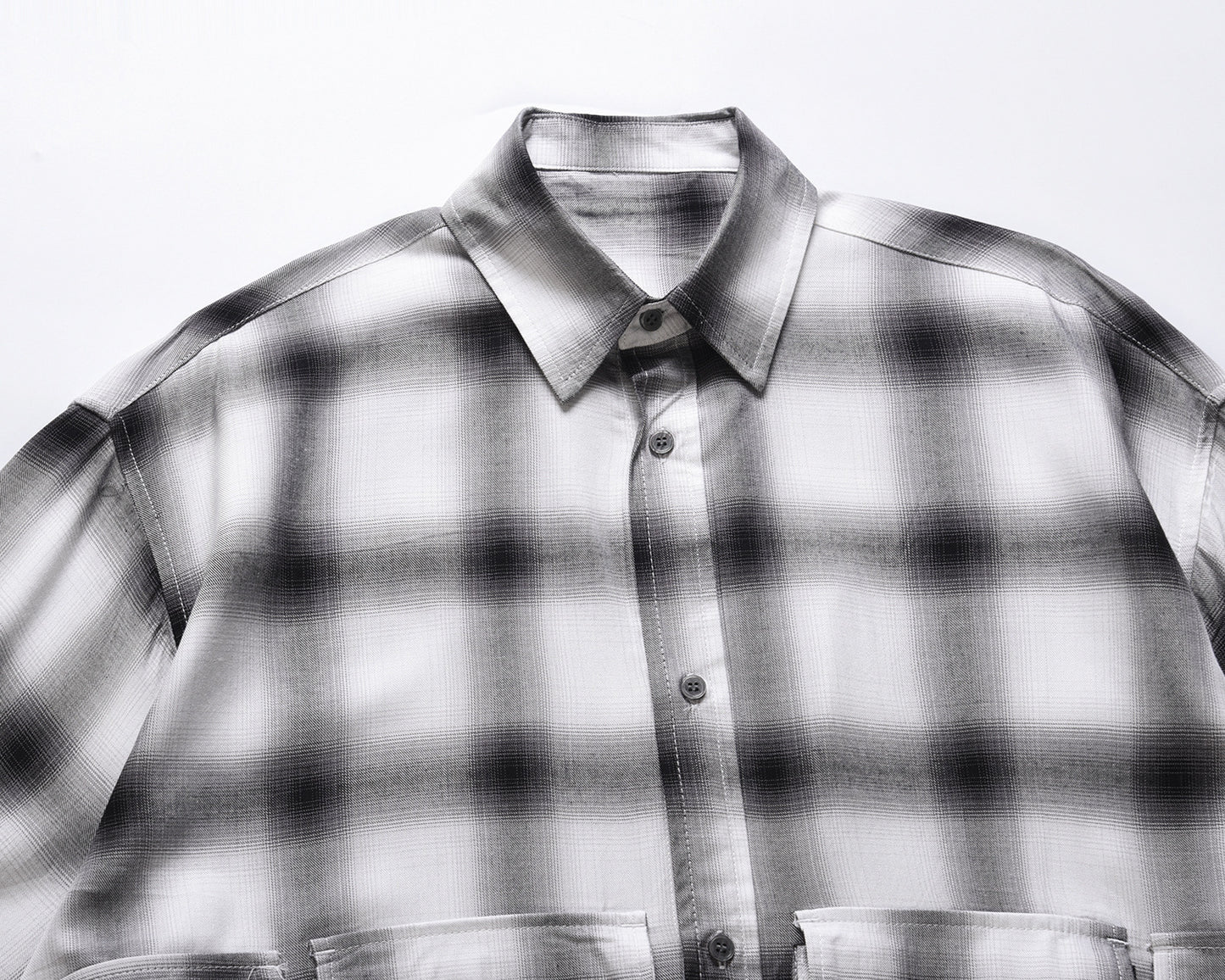 Plaid Loose Shirt Men