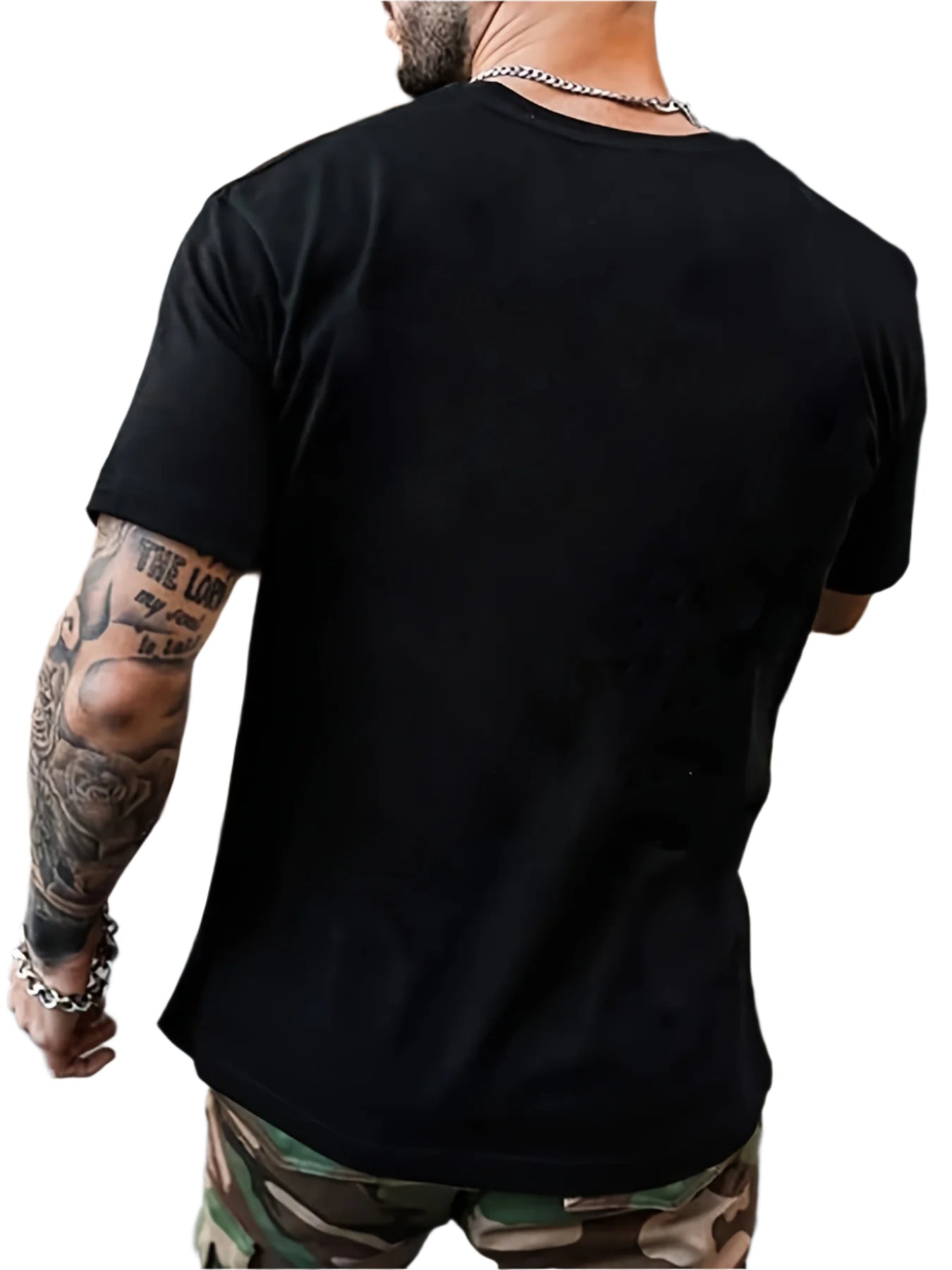 Men's T-shirt, Front Printed T-shirt, Summer, Spring, Autumn Casual Short Sleeved T-shirt, Top As A Gift